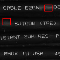 wire cable print verification